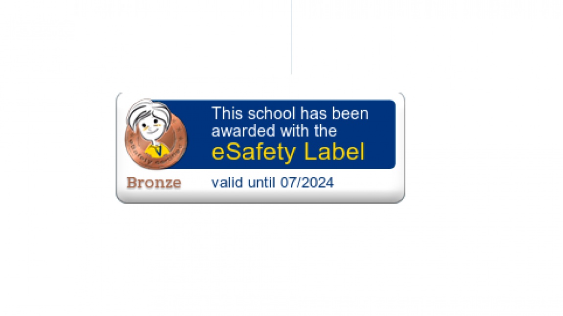 Okulumuzda E-Güvenliği Önemsiyoruz. e-Safety Label'dan Bronz Etketimizi Aldık